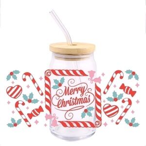 Merry Christmas Frosted Tumbler